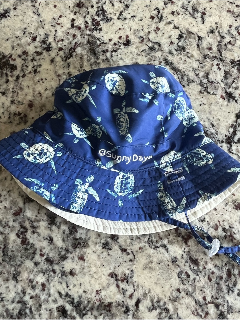 Toddler’s Blue Turtle Bucket Hat